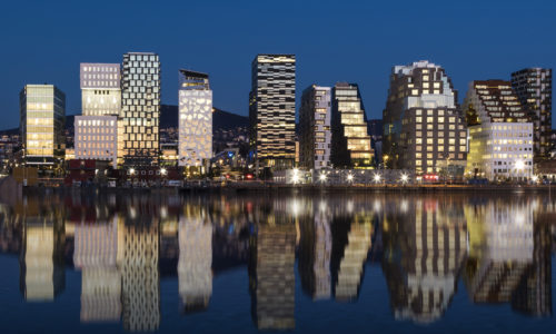 Oslo Skyline by night 2015