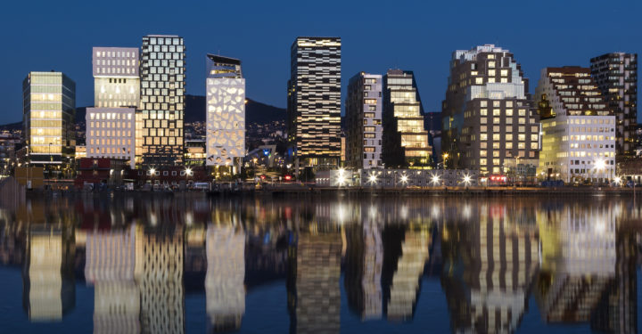 Oslo Skyline by night 2015